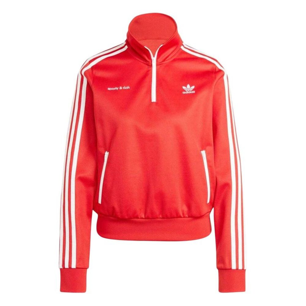 Adidas Womens/Ladies Sporty & Rich Track Top / Red